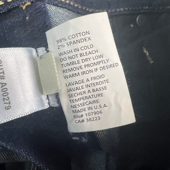 HUDSON Dark Wash Denim Blue Made in USA Jeans Cotton Snadex Stretch 107906 29 - Picture 14 of 16